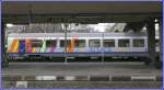 Auch die Region Elsass identifiziert sich mit seiner Bahn und hat den TER Wagen ein durchgehend ansprechendes Aussehen verpasst. Mulhouse (08.04.2008)