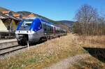 Elsaß Metzeral Bahnhof mit X 76 515_[Bombardier] 28-03-2022