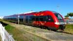 Bahnhof Le Grau-du-Roi, Triebwagen der Serie B 81500 (1500 Volt Gleichstrom und Diesel) auf der Strecke Le Grau-du-Roi - Nmes 