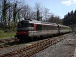 Einfahrt des  Cvenol  von Marseille nach Paris in Gnolhac.