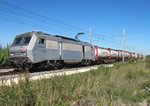 Am 27.09.2016 ist 426091 (SNCF) mit einem Güterzug auf dem Weg von Sete nach Narbonne.