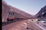 Fast jeder Güterzug auf der Mont Cenis linie mußte nachgeschoben werden hier geschieht das durch die BB 2400 (Maurienne Garniture)