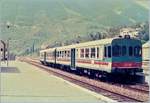 Der FS Aln 663 1196 wartet mit einem Schwestertriebwagen in Breil Sur Roya auf die Abfahrt nach Nice.