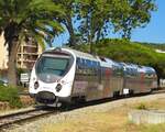 AMG 809/810 der CFC (Chemins de fer de la Corse) als N° 740 (Ajaccio - Mezzana) in Ajaccio - 15.07.2025