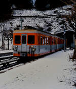 Wagen der Baureihe Z 600 auf der SNCF-Bahnstrecke Saint-Gervais - Vallorcine.