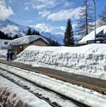 Mont-Blanc-Express__Die höchst gelegene Station der Strecke, Montroc-le-Planet auf 1.365 m kann mit ordentlich Schnee aufwarten !__01-03-2026 