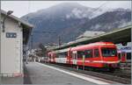 In St-Gervais wartet der Schmalspur-Triebzug Z 850 052 der SNCF auf die Abfahrt nach Montroc-le-Planet.