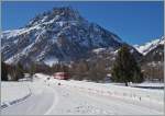 Der SNCF TER 18909 zwischen Le Buet und Vallorcine. 
20. Februar 2015