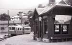 TMB__Talstation mit Tw beim Bahnhof in Saint-Gervais-Le Fayet.__12-09-1976