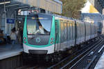 27.10.2018 / Frankreich - Paris, Stalingrad / U-Bahnzug Typ MF 01.