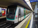 Metro Paris Linie M9 nach Mairie de Montreuil in Miromesnil, 14.10.2018.