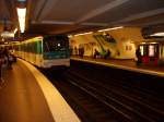 Metro am Haltepunkt  Gare de l'Est .