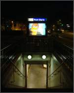 Archiv: Eingang zur Metro-Station  Pont Marie , 13.7.2009
