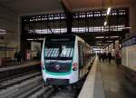 Ein Zug der neuesten Pariser Metro-Baureihe in der Station  Gare d´Austerlitz .