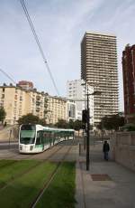 Linie T3 der Tramway d'Ile-de-France in der Boulevard Kellermann. 4.9.10