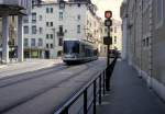 Grenoble TAG SL A (Alstom-TFS 2 2024) Rue Blanchard am 30. Juli 1992.