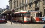 An der Endstelle in Lille Stadmitte halten im Juni 1982 SNERLT / COTRALI SL R (DÜWAG/KIEPE-Tw 363) nach Roubaix und SL T (Tw 503) nach Tourcoing.