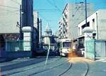 RATVM Tram de Marseille__Tw 2012 [Typ PCC, 1968/69 La Brugeoise et Nivelles BN] in der Depot-Zufahrt St.