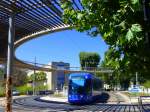 Frankreich, Languedoc, Montpellier, Avenue du Professeur Grasset, Citadis 401 der Linie 1 (Mosson - Odysseum)