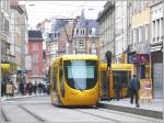 Citadis Strassenbahn in Mulhouse.(08.04.2008)