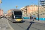 Nice / Nizza Lignes d'Azur SL T1 (Alstom Citadis-402 17) Place Masséna am 11.