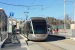 Nice / Nizza Lignes d'Azur SL T1 (Alstom Citadis-302 04) Boulevard Francois Mitterand (Hst.