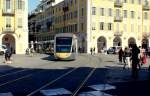 Nice / Nizza Lignes d'Azur SL T1 (Alstom Citadis-402 17) Place Garibaldi am 11.