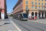 Nice / Nizza Lignes d'Azur SL T1 (Alstom Citadis-302 10) Place Masséna am 25. Juli 2015.