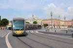 Nice / Nizza Lignes d'Azur SL T1 (Alstom Citadis-402 20) Place Masséna / Boulevard Jean Jaurès am 23.