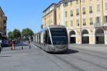 Nice / Nizza Lignes d'Azur SL T1 (Alstom Citadis-302 12) Place Garibaldi am 25.