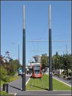 Südlicher Endpunkt der Linie A -     Die Station  Hôpital Debré  ist die südliche Endstation der Linie A.