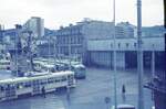 St.Etienne Tramway + Trolleybus vor Depot Bellevue_03-04-1975