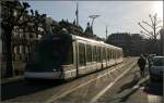 Schönes Licht -     Eine Eurotram auf der Linie C am Place Broglie.