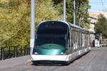STRASBOURG (Grand Est/Département Bas Rhin), 13.10.2017, Tramlinie F nach Elsau am Quai Desaix