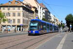 France, Strasbourg, CTS  Tram 3001 auf der Linie C, pont de Saverne  9/8/2022
