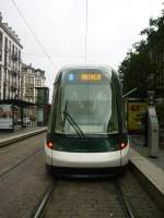 Linie B in Richtung Hoenheim.