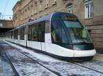 Die neue Haltestelle der Strassenbahn Linie C am Bahnhof Strassburg, mit den Citadis 2002 am 16/12/10.