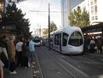 Straßenbahnen in der Innenstadt von Lyon aufgenommen auf meiner Frankreichreise im Jahr 2005