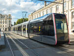 Straßenbahn Tours Linie A nach Lycée Vaucansson am Hauptbahnhof, 30.07.2021.