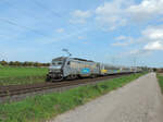 Hochfelden - 10. Oktober 2022 : Die 26158 mit einem TER 200 Wendezug am Zug 835020 von Strassburg nach Nancy.