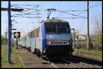 SNCF Elektrolok 26145 ist hier am 11.04.2025 um 10.46 Uhr in Ribeauville mit einem IC nach Straßbourg unterwegs.