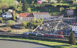 SNCF X 73900er-Doppel // Sierck-les-Bains (aufgenommen vom gegenüber befindlichen Stromberg) // 16. April 2022