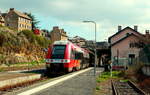 B 81545/546 nach Nimes am 03.04.2017 im Bahnhof Mende (691 m).