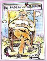 Eine kleine  Eisenbahnkarrikatur  Abgebildet ist der nunmehr ber achtzigjhrige   Biologielehrer ,der vor 48 Jahren die Liebe zur Eisenbahn im Fotografen weckte und den ersten Besuch im BW Leipzig 