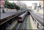 Blick am 5.3.2020 auf die U-Bahn Station Monastiraki in Athen.