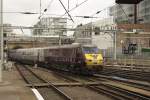 Einfahrt des Flying Scotsman aus Edinburgh am 20.03.2014 in den Londoner Bahnhof King`s Cross.