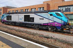 Die Diesellokomotive 68019  Brutus  der TransPennine war Anfang Mai 2019 am Bahnhof in York abgestellt.
