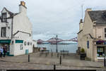 Die Forth Bridge von South Queensferry aus gesehen.