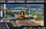 Der Bahnhof Abergele & Pensarn ist noch mit alten Flgelsignalen bestckt.