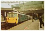 Die BR 86 323 mit einem Fernzug in Euston.
London, den 19. Juni 1984